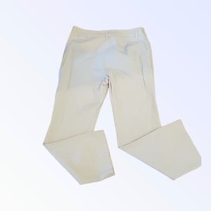 Wide leg high waisted off white pants size 12 petite